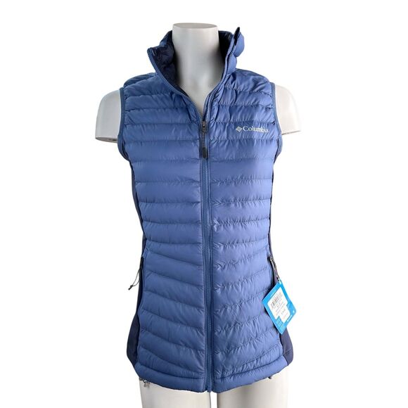 NWT Women's Columbia South Valley Hybrid Vest Two-Tone Blue Size Small S - Picture 1 of 11